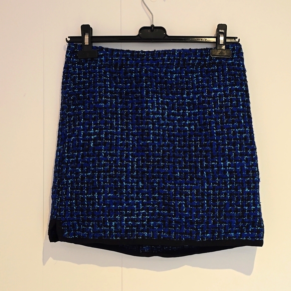 J. Crew Mini Pencil Skirt Indigo Tweet Size 0 - Picture 2 of 5